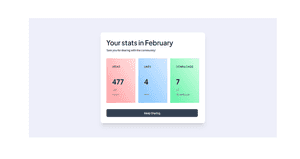 Simple Stats Section Using Tailwind UI