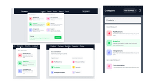 Navbar Responsive Mega Menu Using Tailwind UI