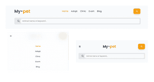 Responsive Navbar with Search Box - Tailwind Component