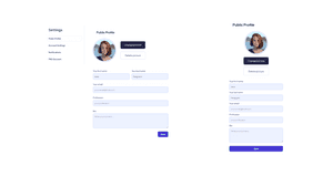 Profile Settings Using Tailwind UI