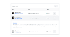 Collapsible Data Table Using Tailwind UI