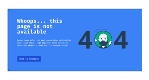 Error 404 with Illustrations - Tailwind Component