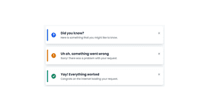 Flash Notifications - Tailwind Component