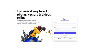 Sign In Wirestock - Tailwind Component