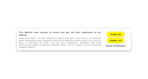 Snackbar Big Privacy Policy - Tailwind Component