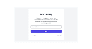 Reset Password - Tailwind Component