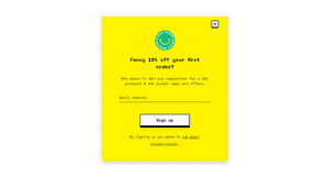 Modal Promo Happysock - Tailwind Component