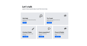 Contact Help Section Using Tailwind UI