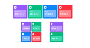 Card Statistic for Dashboard Finance Using Tailwind UI