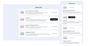 Events List Using Tailwind UI