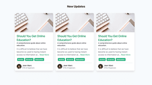 Blog Post Card  - Tailwind Template